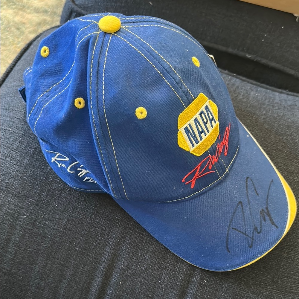 NAPA Racing Ron Capps & Martin Truex Blue Cap with Yellow Accents